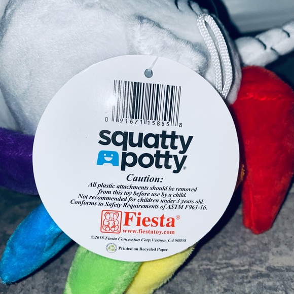 Dookie the Pooping Rainbow Unicorn Plush Squatty Potty Stuffed Toy Animal - Picture 7 of 8